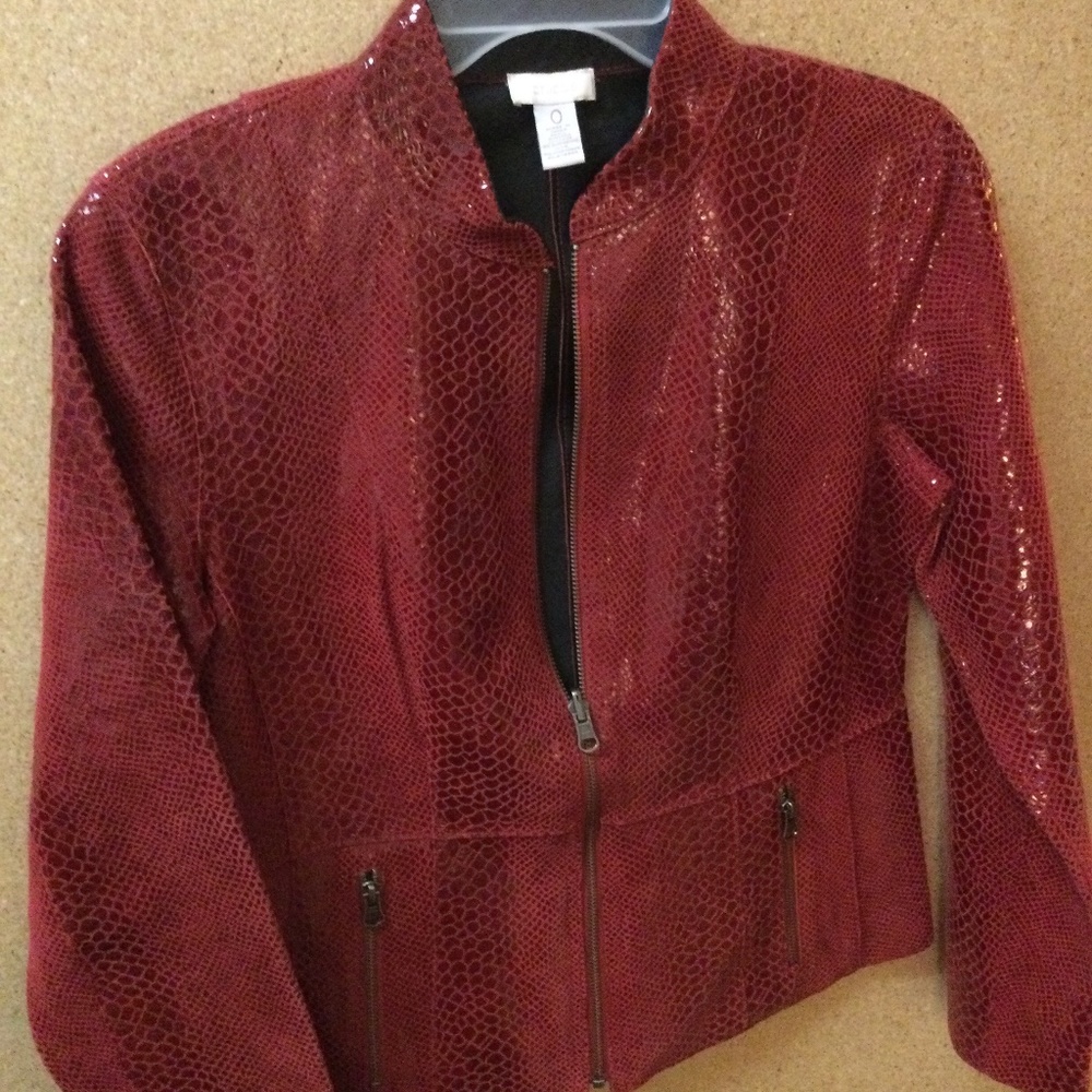 Chicos red jacket
